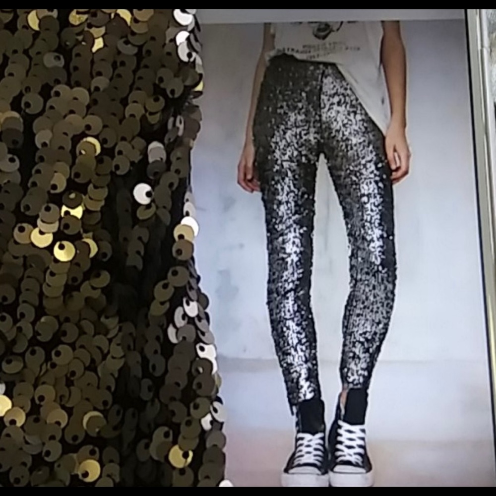 Nasty Gal Sequin Leggings